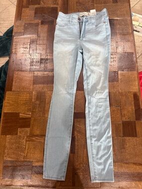 Abercrombie & Fitch Light Blue High Waisted Skinny Jeans